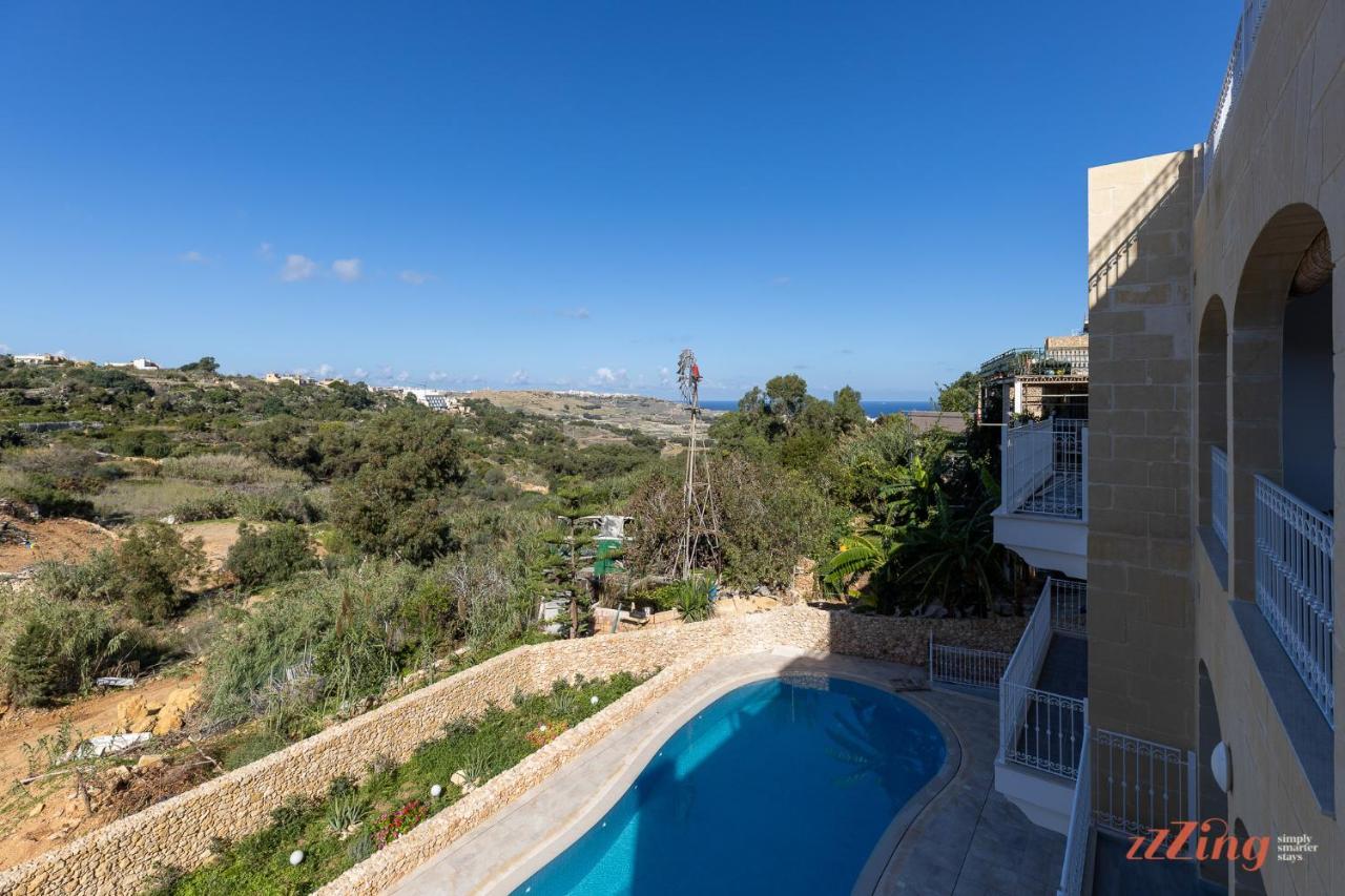 Gozo - Apartment With Stunning Views & Shared Pool Xagħra エクステリア 写真